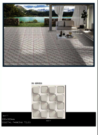 300 X 300 PARKING 3D FLOOR TILES
