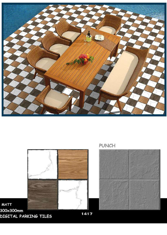 300 X 300 Porcelain Floor Tiles - Material: Ceramic