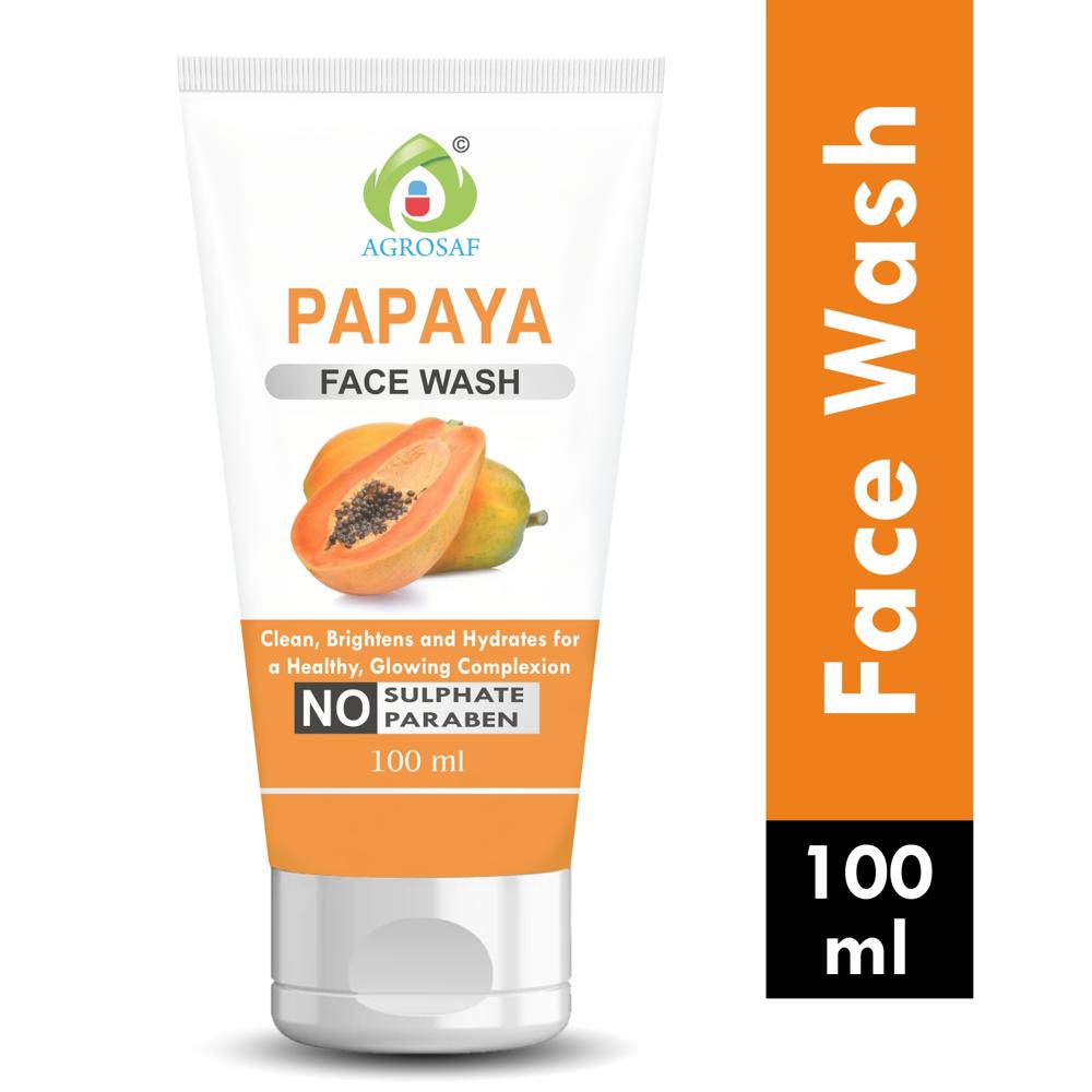 Agrosaf Papaya Face Wash - Papaya Face Wash - Features: Skin Friendly