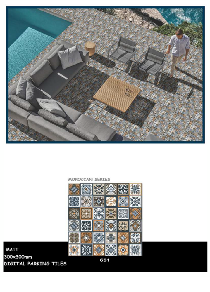 300 X 300 MOROCCAN FLOOR TILES
