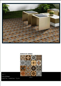 300 X 300 MOROCCAN FLOOR TILES