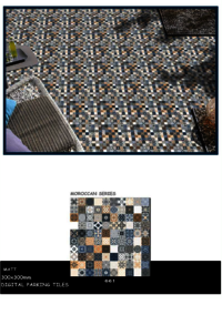 300 X 300 MOROCCAN FLOOR TILES