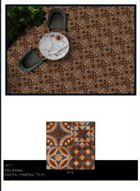 300 X 300 MOROCCAN FLOOR TILES