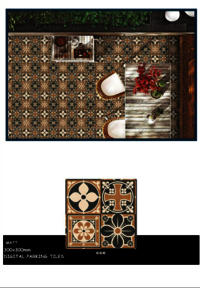 300 X 300 MOROCCAN FLOOR TILES