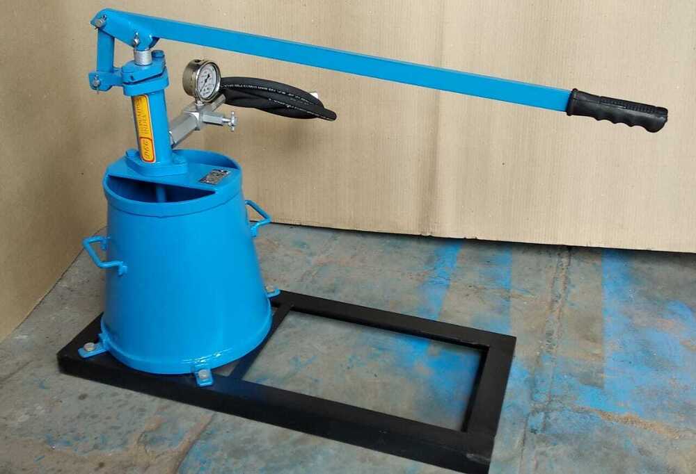 Manual Hydraulic Test Pump - Material: Mild Steel