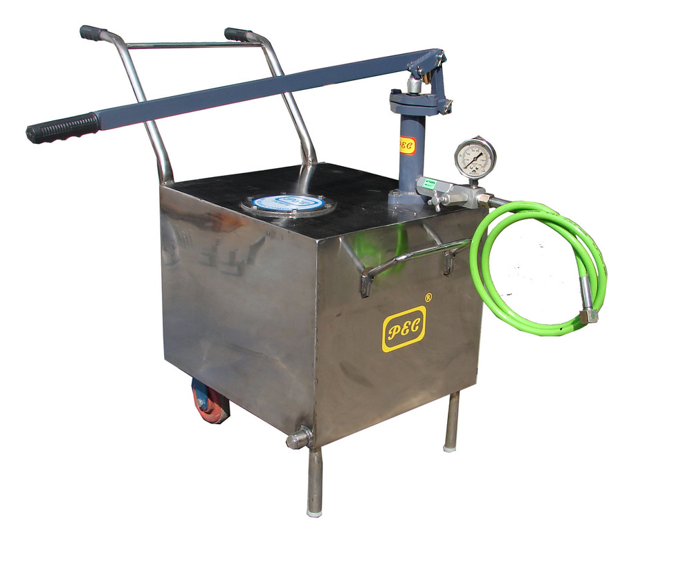 Manual Hydraulic Test Pump - Material: Mild Steel