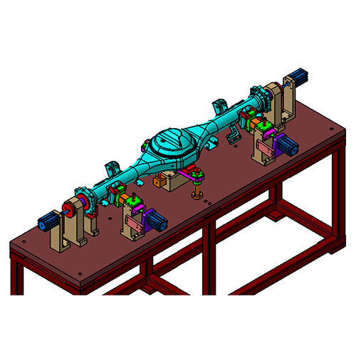 Rear Axel Tack Welding Fixture