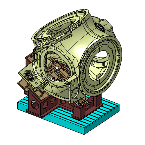 Wind Mill Hub Machining Fixture - Material: Metal