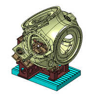 Wind Mill Hub Machining Fixture