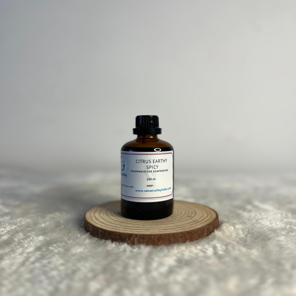 Citrus earthy spicy fragrance for soap making