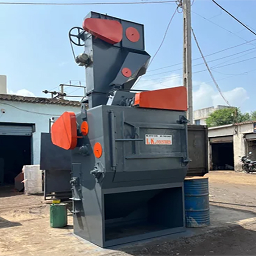 Mild Steel 300 Kg Shot Blasting Machine - Color: Black