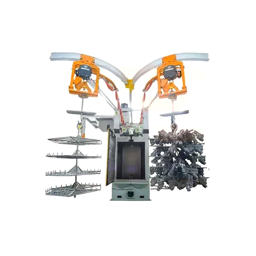 Hanger Type Shot Blasting Machine - Color: Grey