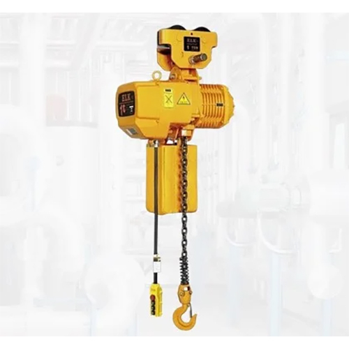 Electric Chain Hoist - 5 to 20 Tonne Capacity | Electric Power, Durable Chain Sling, Polished Finish, Integrated Hook for Secure Load Handling