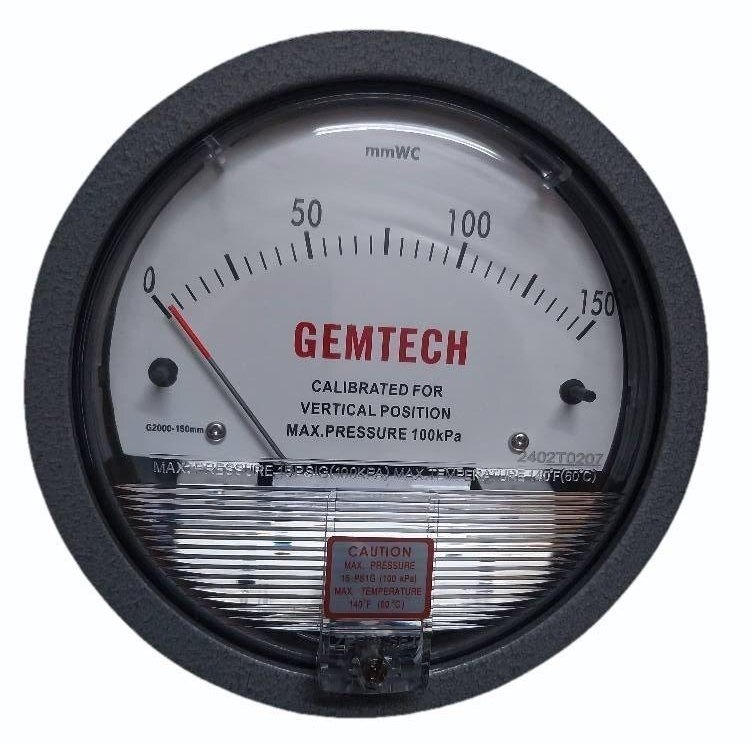 GEMTECH DIFFERENTIAL PRESSURE GAUGE IN Bassi Industrial Areas Rajasthan India