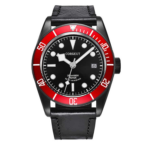41 MM Sapphire Black Dial PVD Case Watch