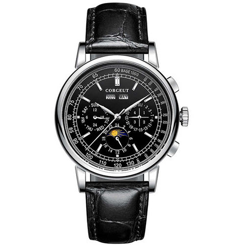 41Mm Moon Phase Relogio Masculino Montres Hommes Watch - Color: Different Available