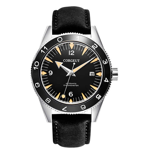 Black Automatic Men Mechanical Wrist Watch Color: Different