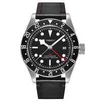 High Quality 41mm Corgeut Black Dial Date Gmt Sport Men Automatic Mechanical Watches - Color: Different Available