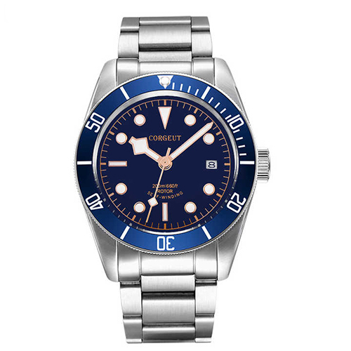 Black Dial Sapphire Waterproof Watch - Color: Different Available