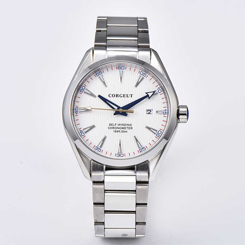 Stainless Steel Sapphire Crystal Glass Watch