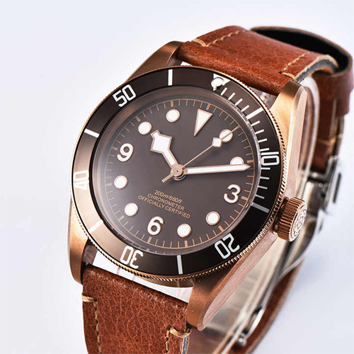 41 MM Sapphire Brown Dial PVD Case Watch