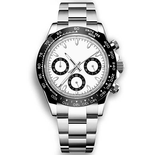 40 MM Day Tona Sterile Dial Quartz Watch