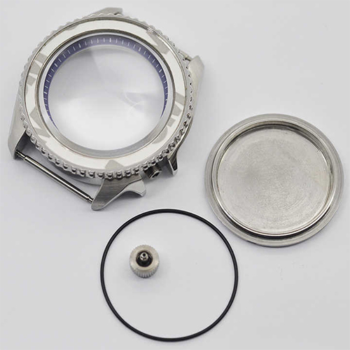 42 MM Stainless Steel Silver Sapphire Glass Watch Case