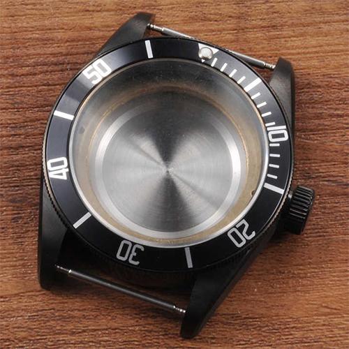 Automatic Movement Watch Case - Color: Black