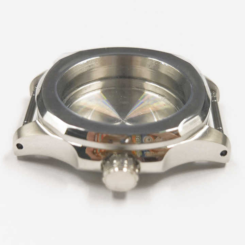 Watch Part 40mm square Rose Gold Watch case Sapphire Glass Silver PVD Black Case Fit NH35 Movement NH36 ETA2824 PT5000 Movement