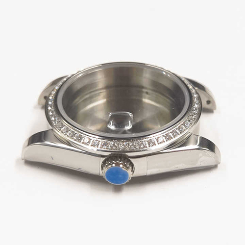 36mm 39mm Stainless Steel Sapphire Glass Rhinestone Bezel Fit ETA 2836 2824 Miyota 82 Series NH35 Movement NH35 MovementMovement NH36 Movement Watch Case Part