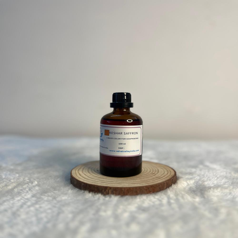 Keshar saffron colour liquid for soap making