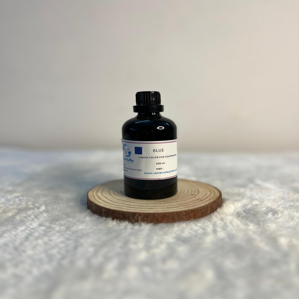 Blue colour liquid for soap making