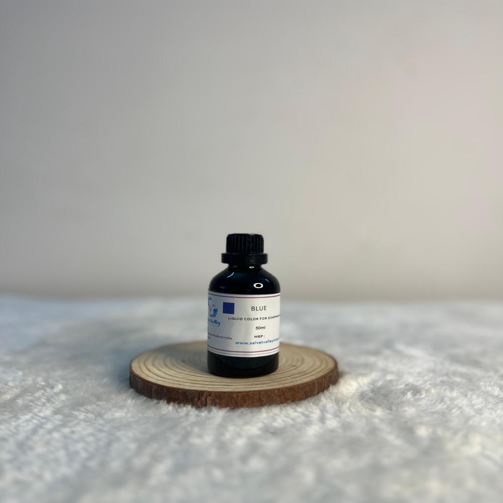 Blue colour liquid for soap making