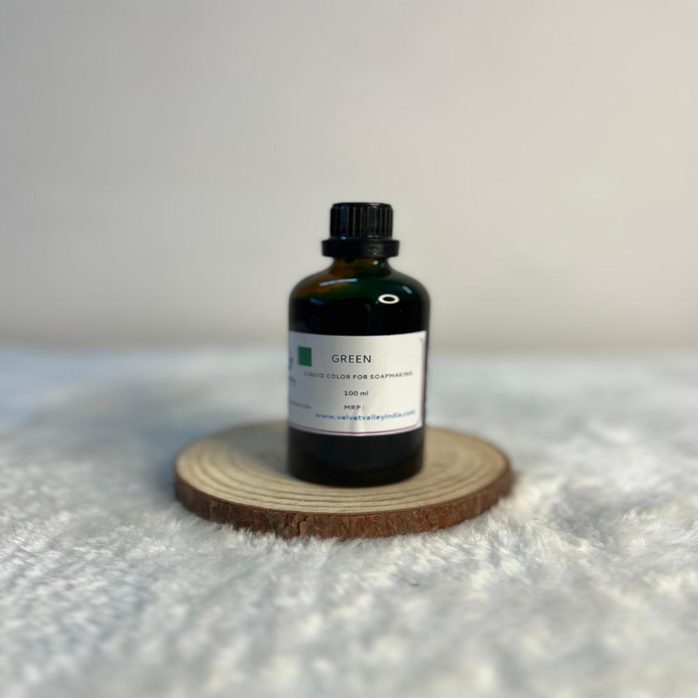 Green colour liquid for soap making