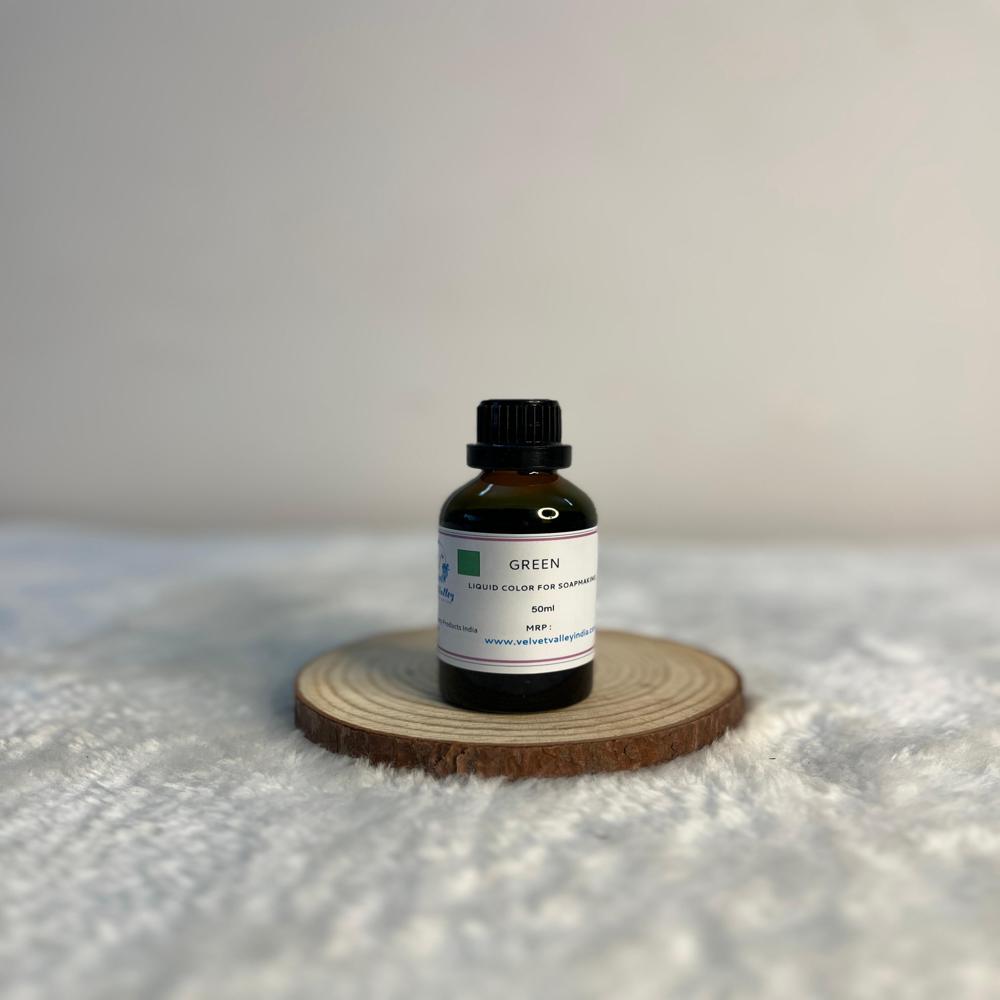 Green colour liquid for soap making