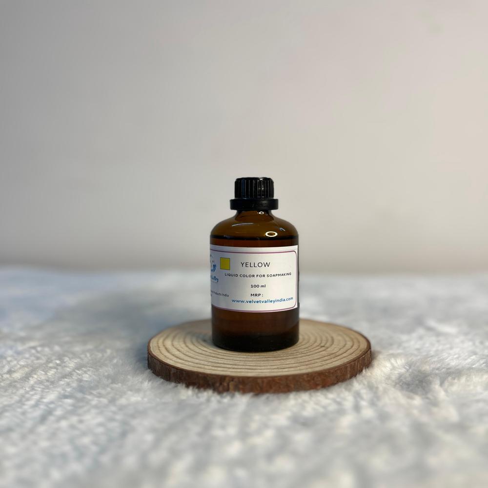 Yellow colour liquid for soap making