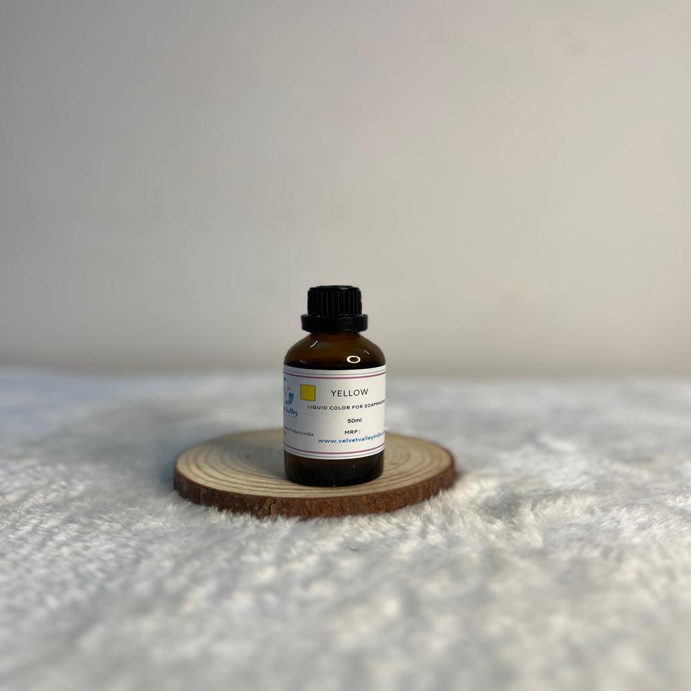Yellow colour liquid for soap making