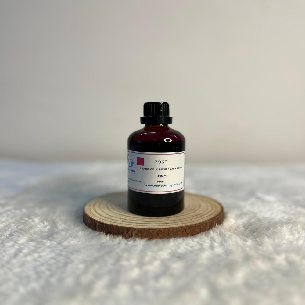 Rose colour liquid for soap making