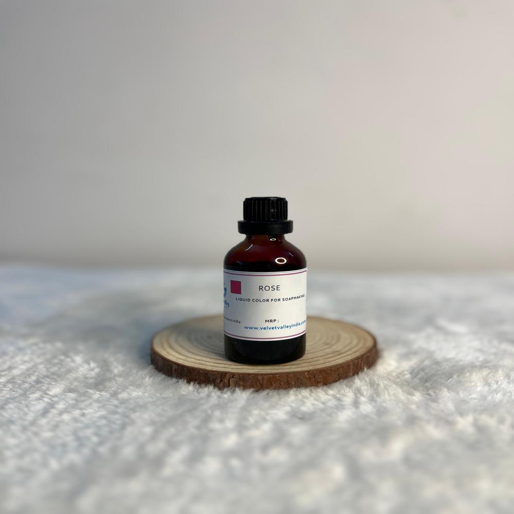 Rose colour liquid for soap making