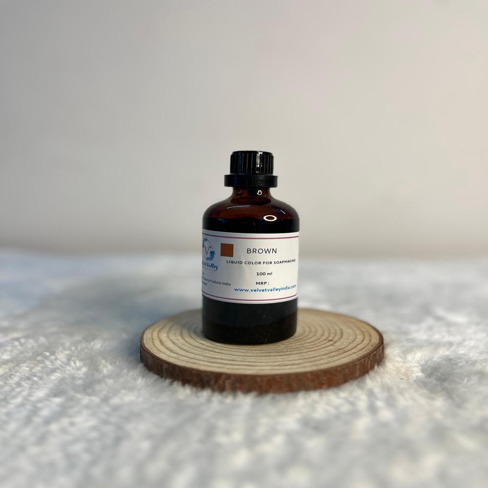 Brown colour liquid for soap making