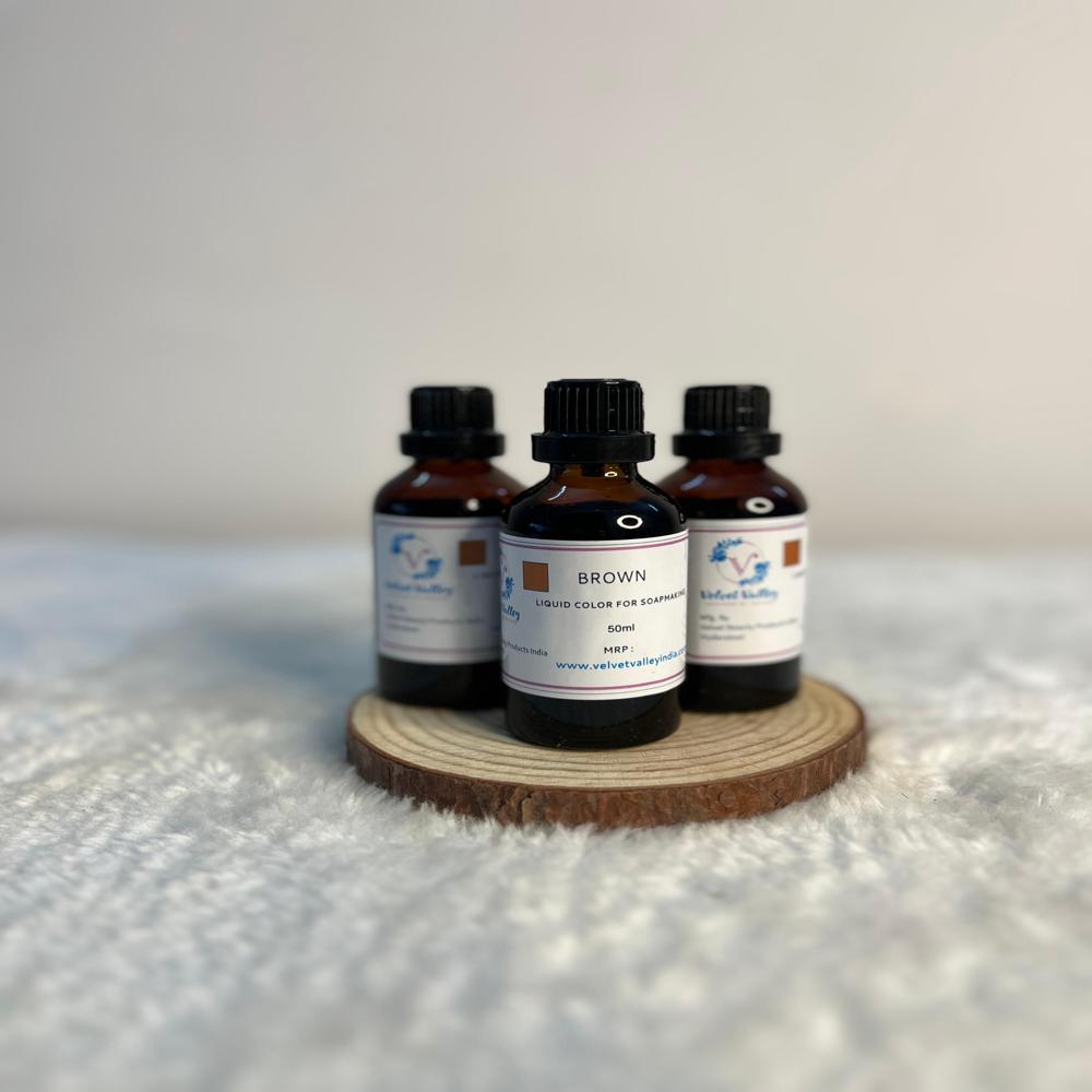 Brown colour liquid for soap making