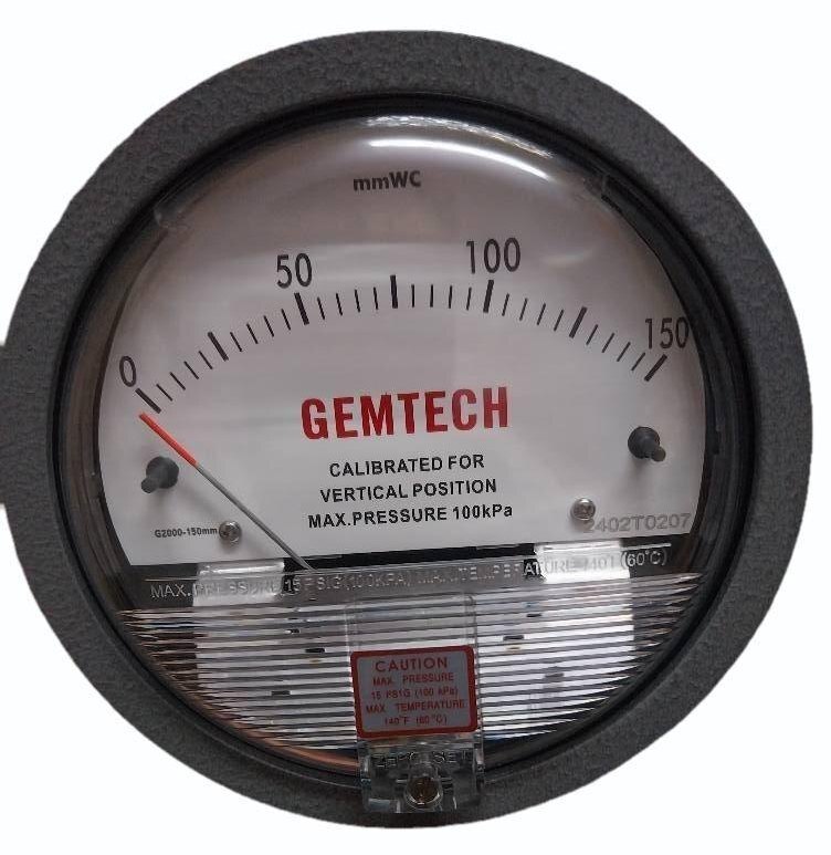 GEMTECH Differential Pressure Gauge for Niwaru Road Jhotwara Jaipur-302021 Rajasthan