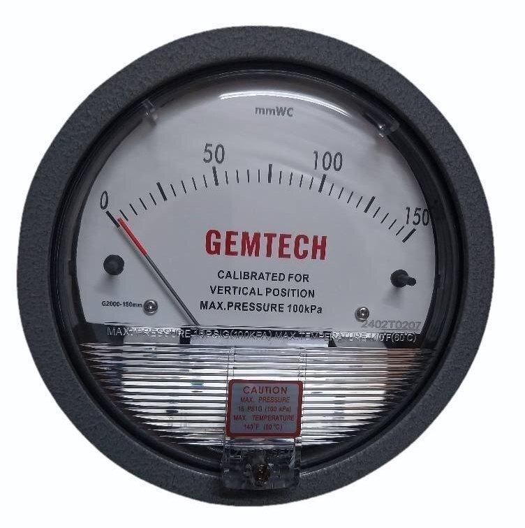 GEMTECH Differential Pressure Gauge for Niwaru Road Jhotwara Jaipur-302021 Rajasthan