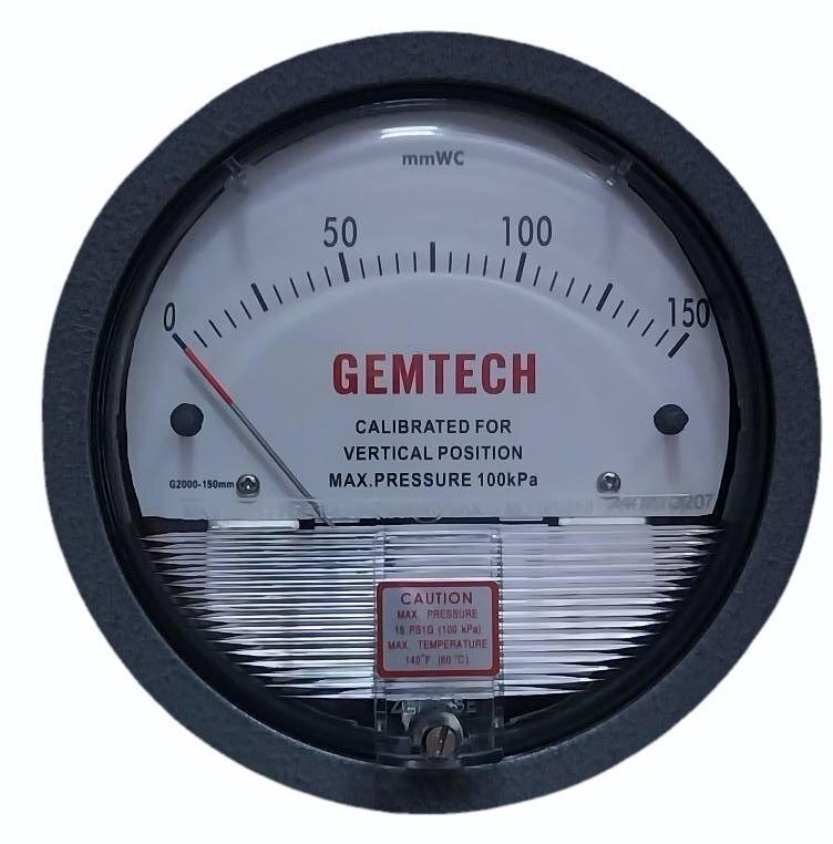 GEMTECH Differential Pressure Gauge for Niwaru Road Jhotwara Jaipur-302021 Rajasthan
