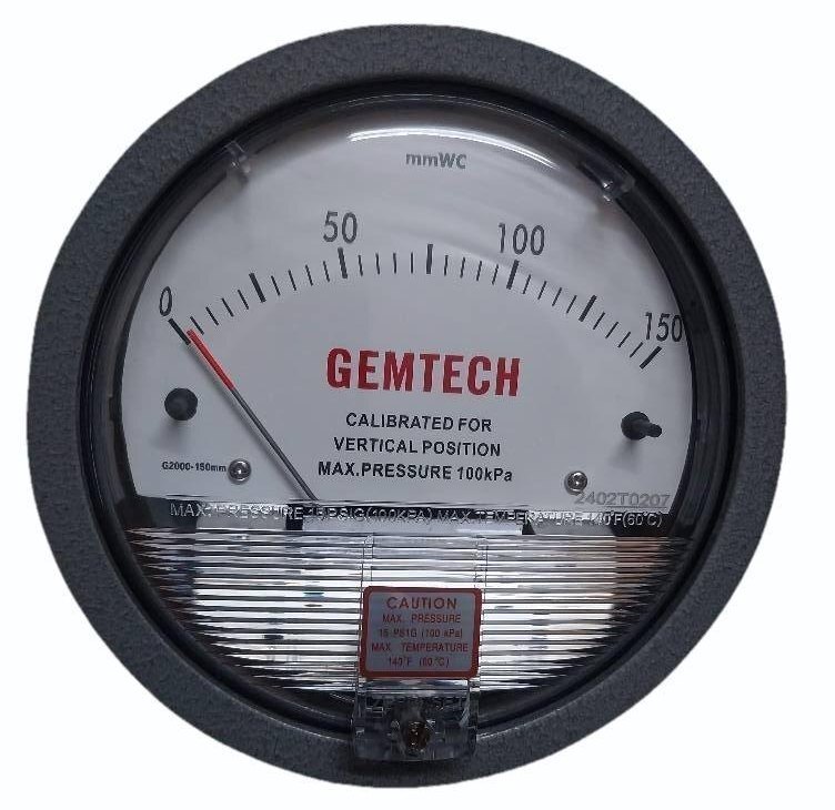 GEMTECH Differential Pressure Gauge for Niwaru Road Jhotwara Jaipur-302021 Rajasthan