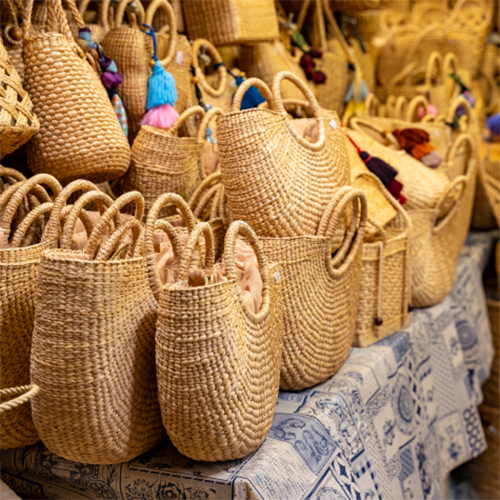Jute Fancy Bag - Color: Brown