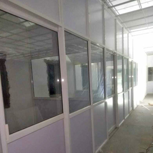 Office Upvc Glass Window - Color: White