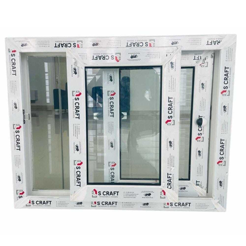 White Upvc Glass Window - Size: As Per Required