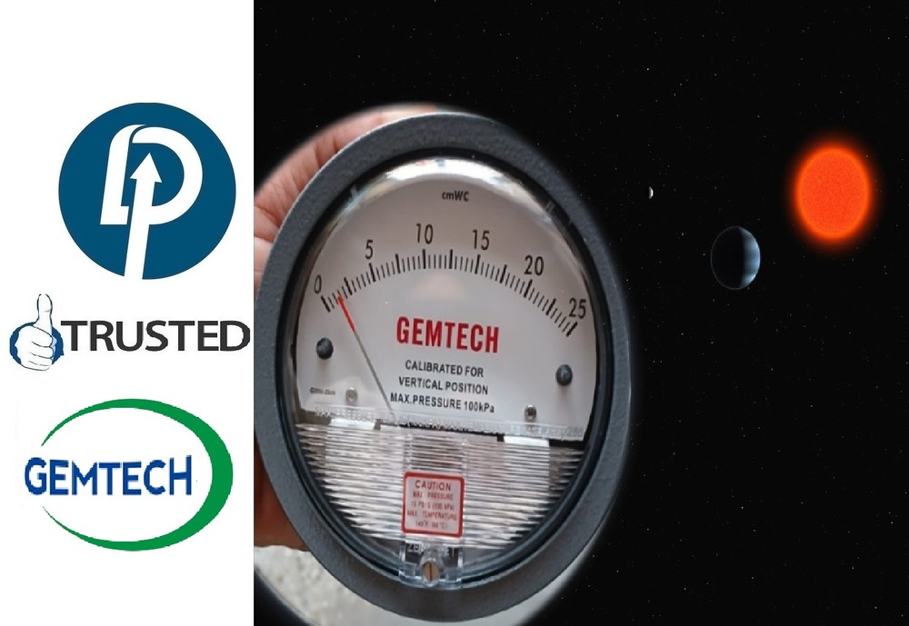 Gemtech G2015 Differential Pressure Gauges Range 0-15 Inch - Accuracy: A 2% Of Full Span At 70 (21 (A 3% On -0