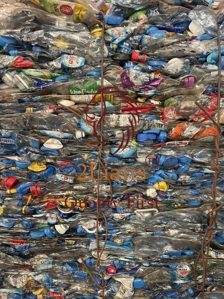 PET  Bottle on Bales  Mix color scrap